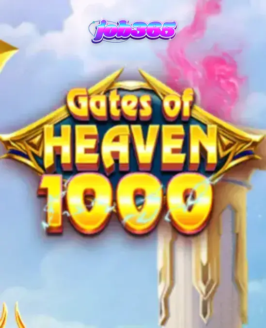 Interface do jogo Gates of Heaven 1000 com Zeus e elementos celestiais